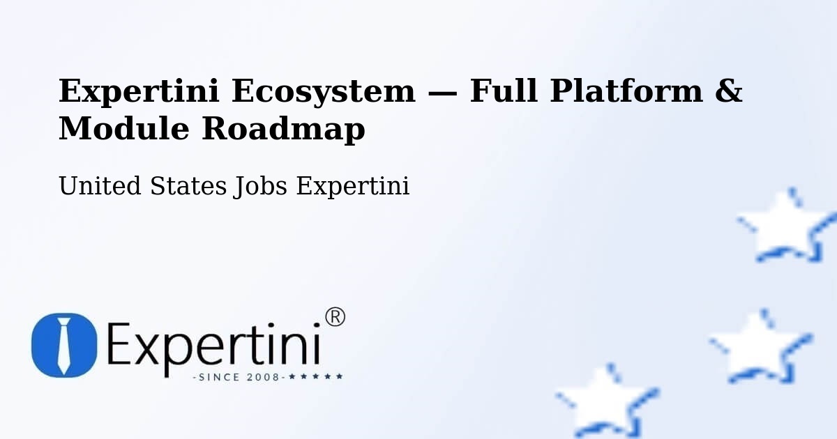 Expertini Ecosystem — Full Platform & Module Roadmap – Branson